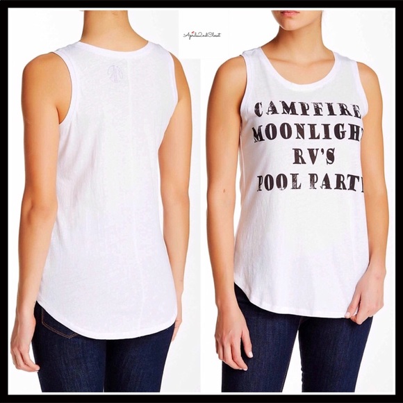 “CAMPFIRE MOONLIGHT” TANK TOP GRAPHIC TEE - Picture 6 of 8